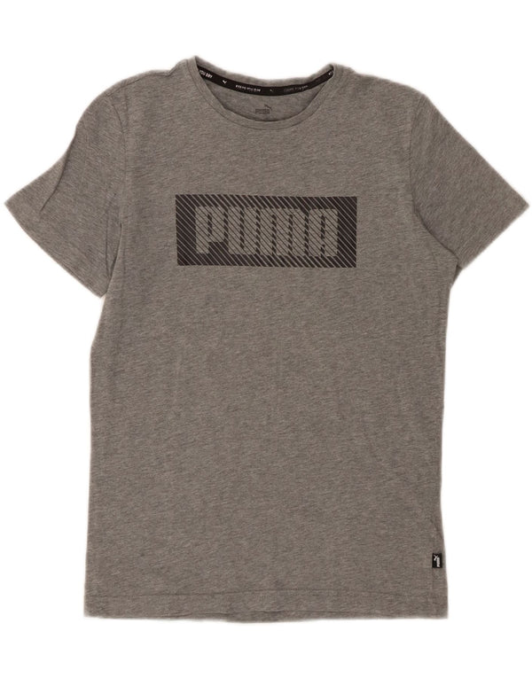 Puma Camiseta gráfica para niños 13-14 años Grande Gris Algodón