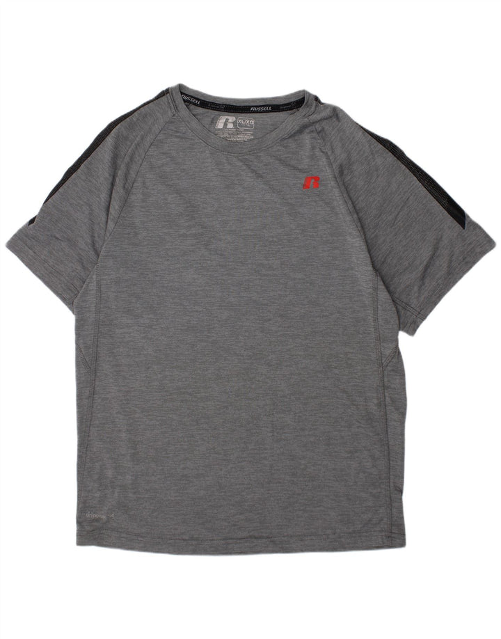 RUSSELL ATHLETIC Camiseta Dri-Power para niño 14-15 años XL Gris