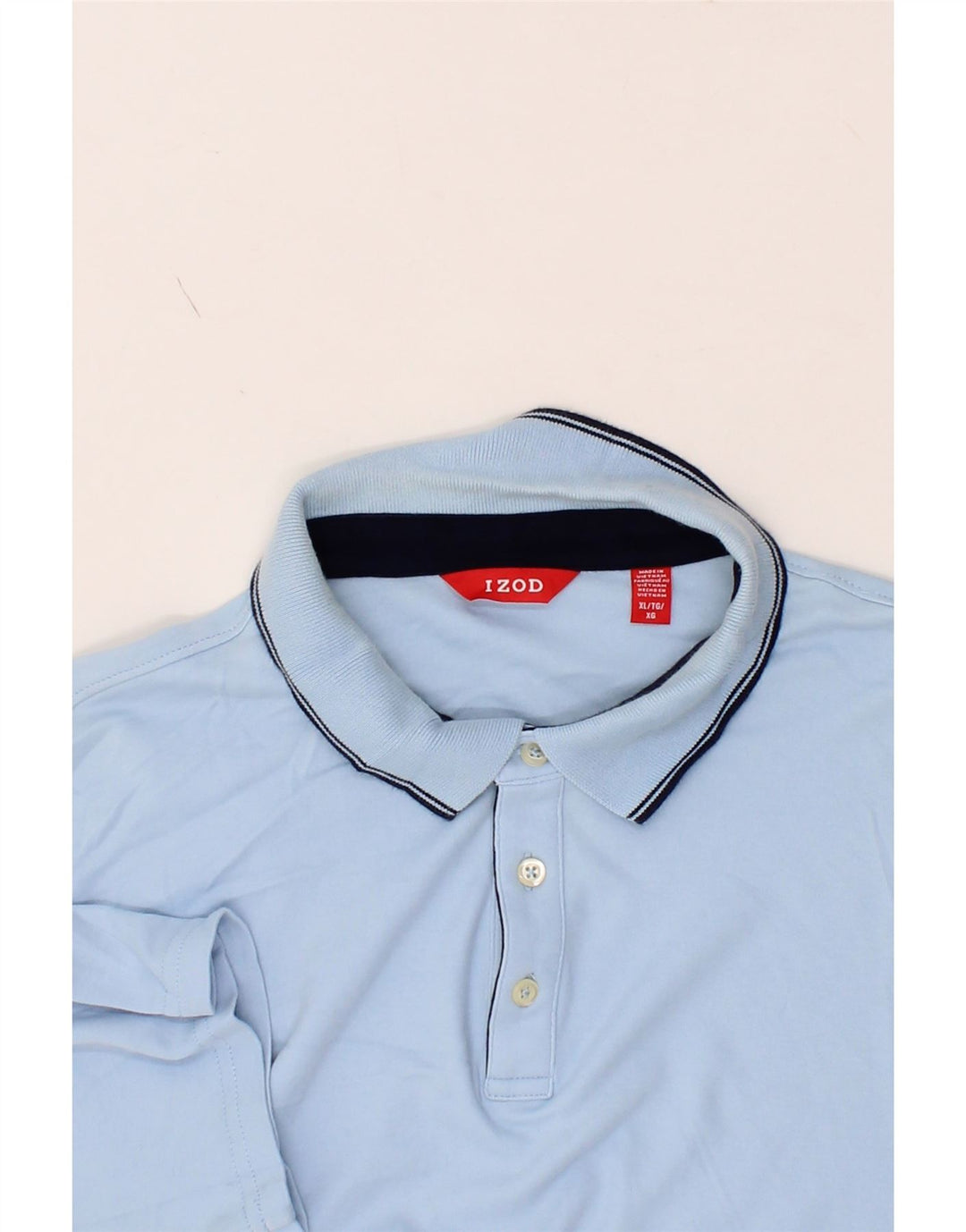 IZOD Mens Polo Shirt XL Blue Cotton Vintage Izod and Second-Hand Izod from Messina Hembry 
