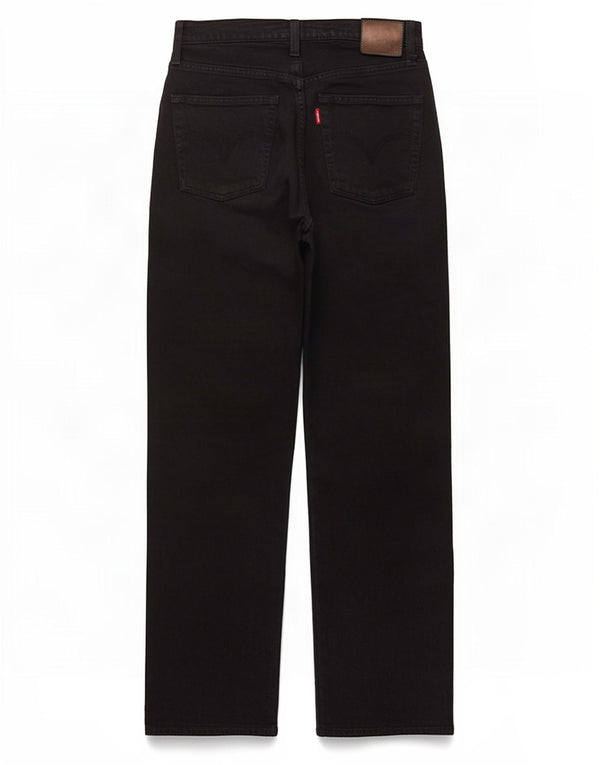 Vaqueros Levi's Ribcage Rectos Mujer W25 L28 Negro