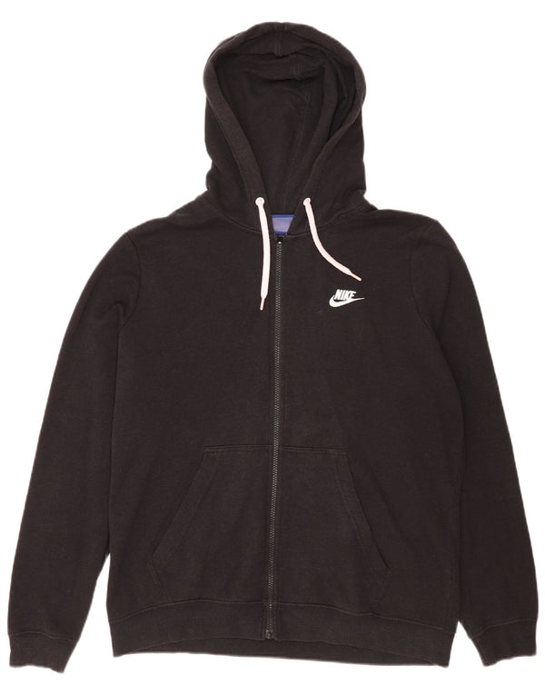 Nike Sudadera con capucha y cremallera para mujer XL Algodón negro
