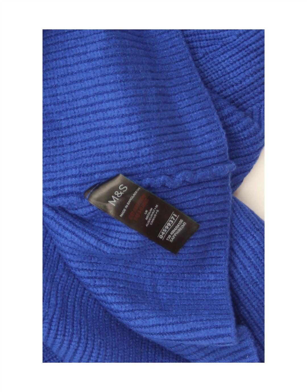 Marks & Spencer Jersey con cuello vuelto para mujer UK 44 Viscosa azul medio