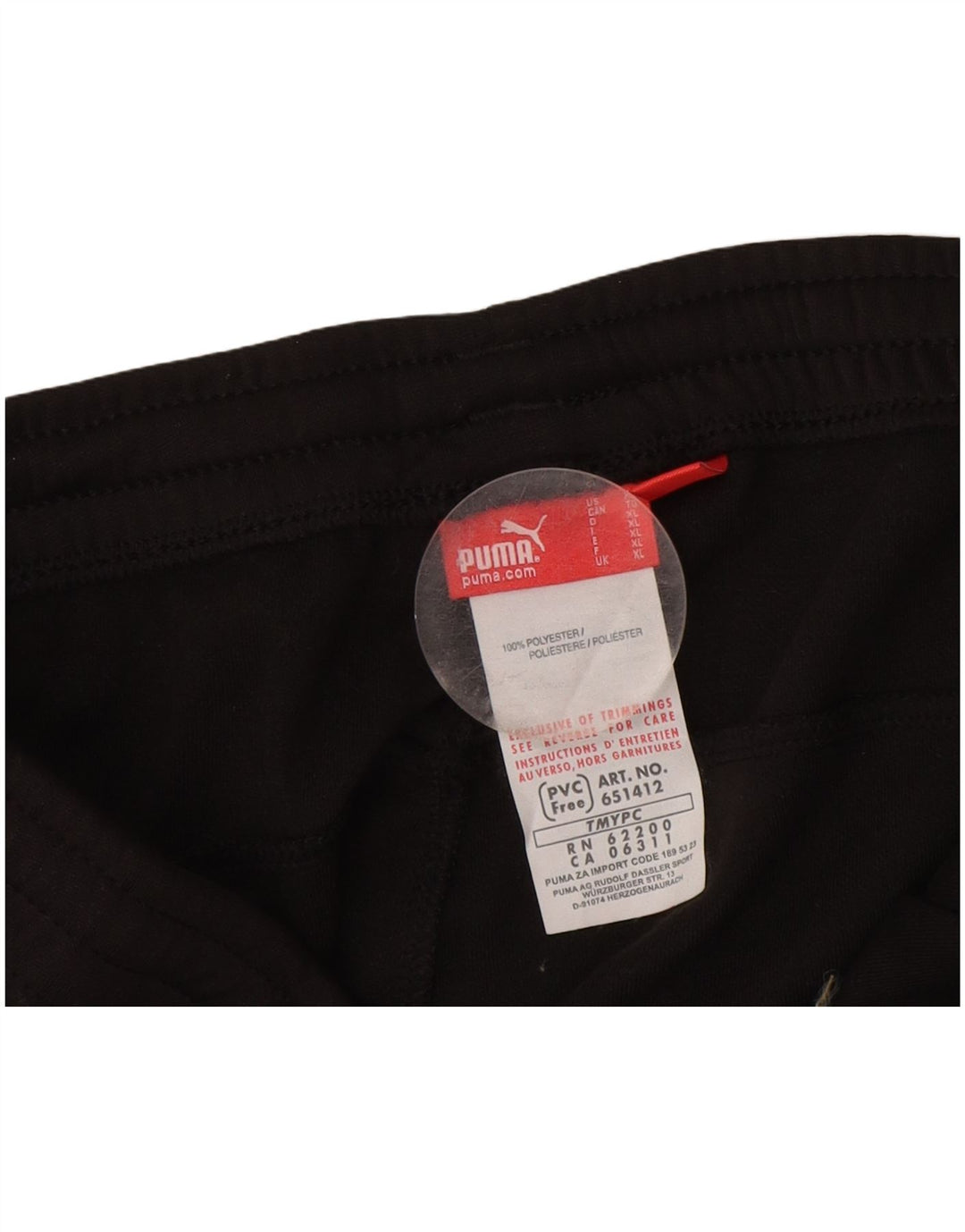 Puma Pantalón Chándal Hombre XL Negro Poliéster