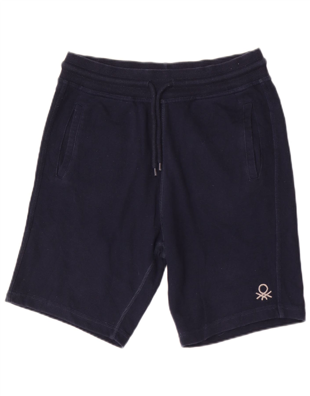 Benetton Pantalón Corto Sport Hombre Azul Marino Medio Algodón