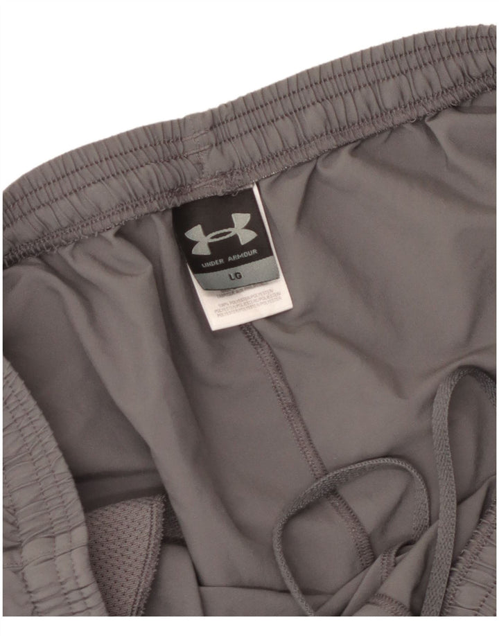Nike - Pantalones cortos deportivos para hombre, poliéster gris grande