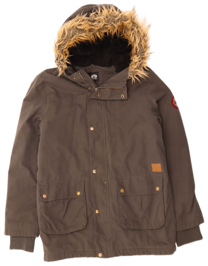 Parka con capucha Animal para niño 13-14 años Gris