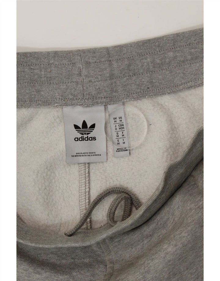 Adidas Hombre Pantalones De Chándal Joggers Gris Medio Algodón