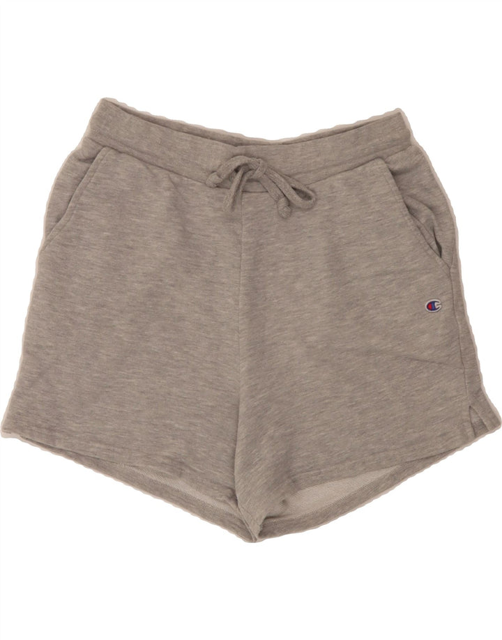 CHAMPION Womens Sport Shorts UK 14 Medium  Grey Cotton Vintage Champion and Second-Hand Champion from Messina Hembry 
