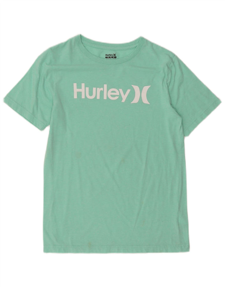 HURLEY Camiseta gráfica para niño Top 13-14 años XL Algodón verde