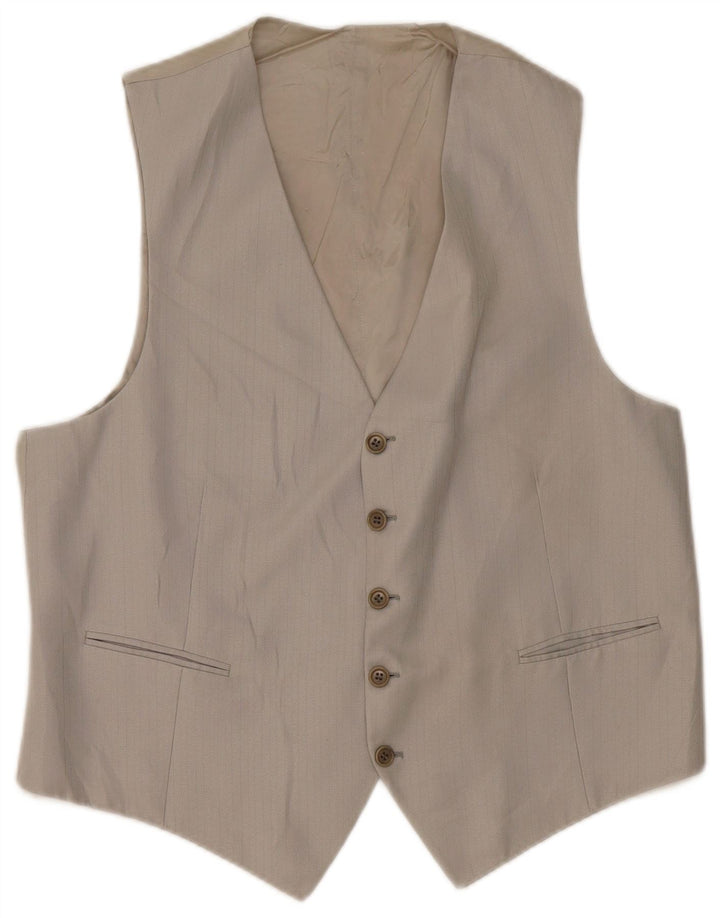 Chaleco San Remo Hombre Gris Medio Rayas Pintadas