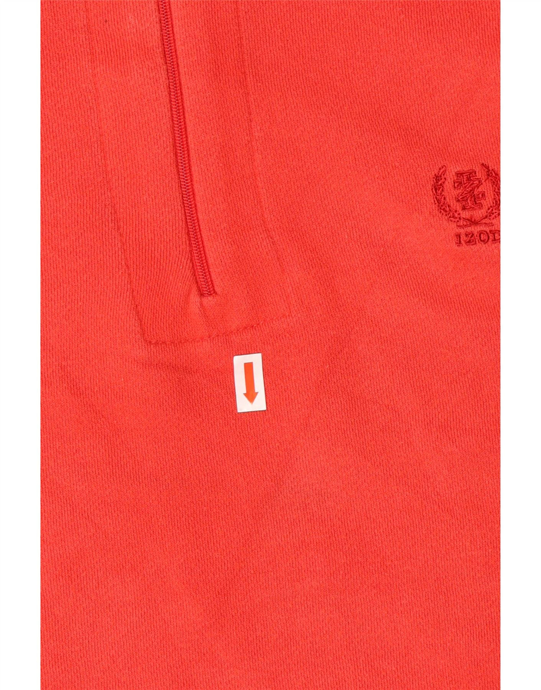 Izod Hombre Sudadera con Cremallera 1/4 Jersey Pequeño Algodón Rojo