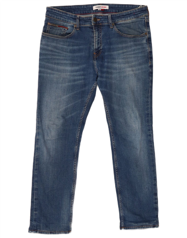 TOMMY HILFIGER Vaqueros ajustados para hombre W34 L27 Algodón azul