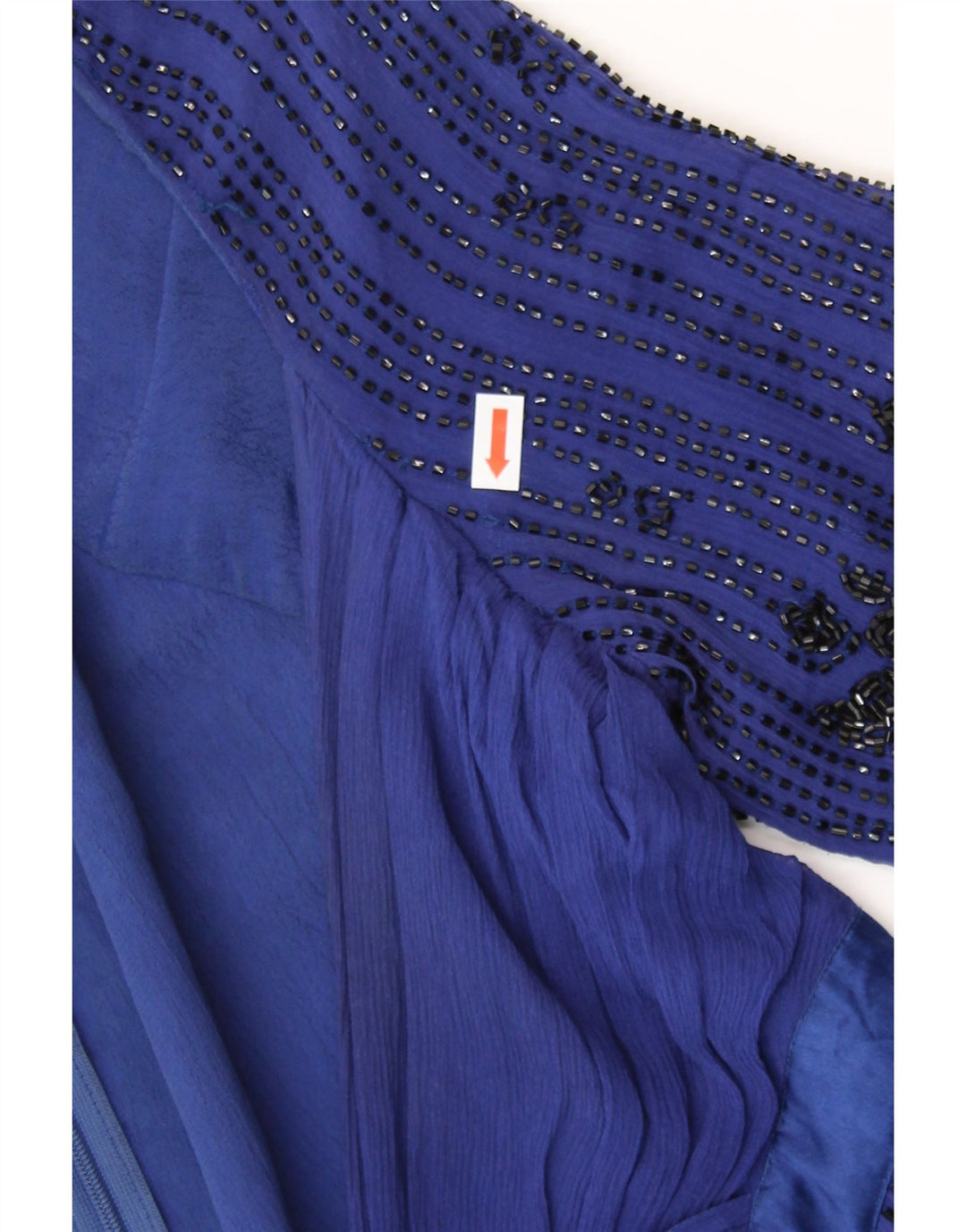 Blusa REISS para mujer Top UK 10 Small Blue Silk