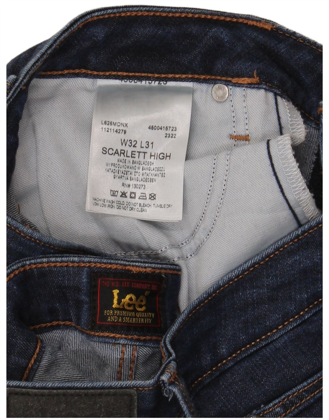 Lee Jeans Ajustados Altos Scarlett para Mujer W32 L31 Lyocell Azul