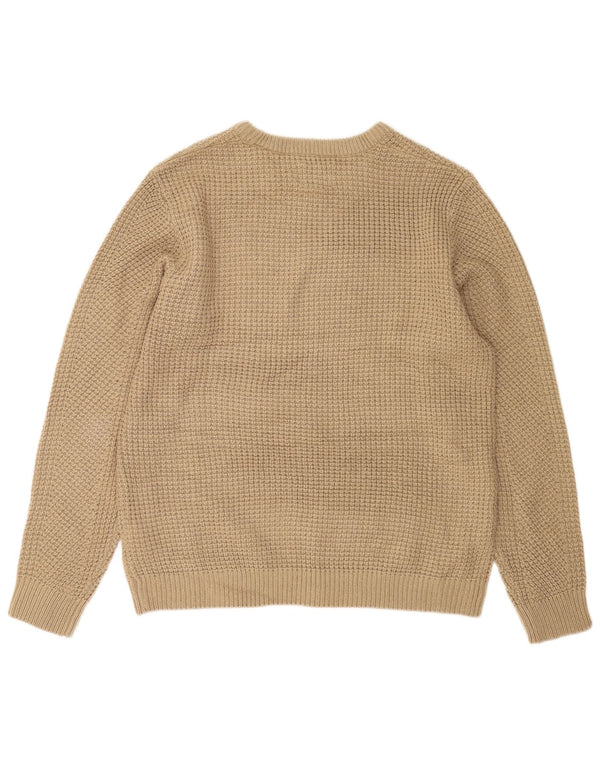 Jack & Jones - Jersey de cuello redondo para hombre, talla 2XL, acrílico beige