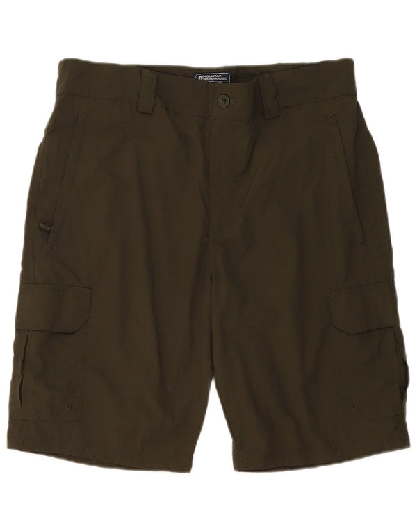 Pantalones cortos cargo para mujer Mountain Warehouse W34 Large Poliamida caqui