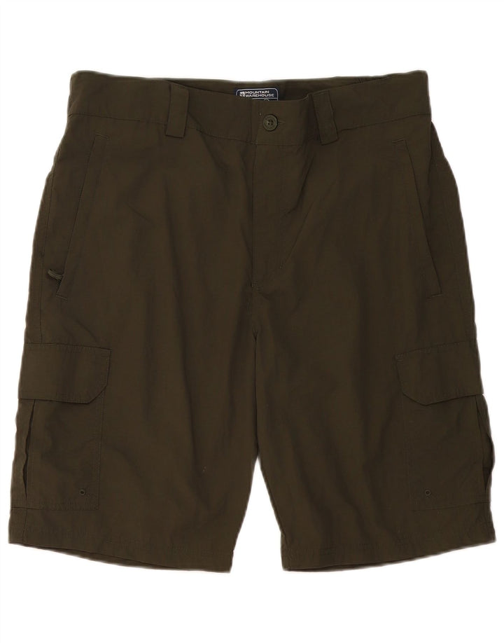Pantalones cortos cargo para mujer Mountain Warehouse W34 Large Poliamida caqui