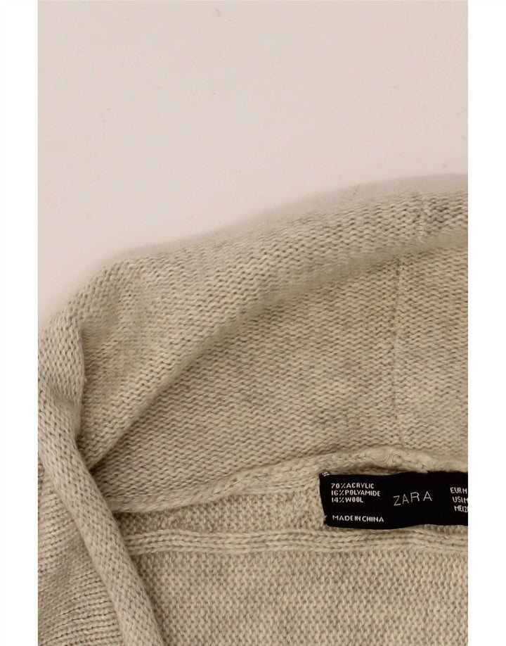 Zara Jersey Bolero para Mujer Reino Unido 42 Gris Medio Moteado