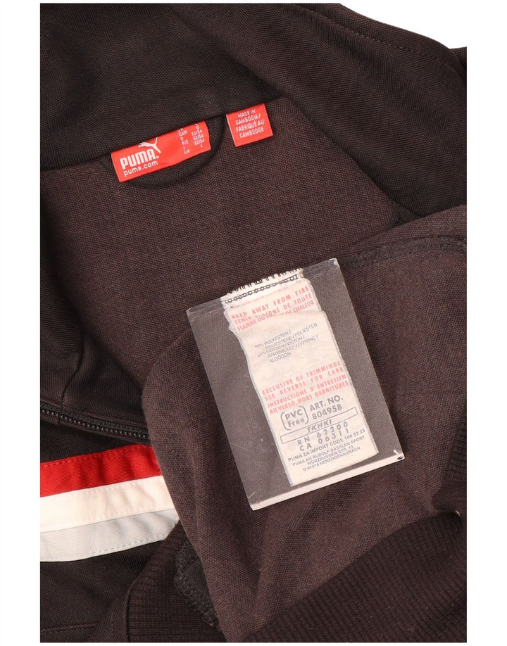 PUMA Chaqueta superior de chándal para hombre Poliéster con bloques de color negro grande