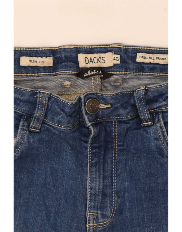 Dack's Jeans ajustados para hombre IT 46 Small W30 L29 Azul