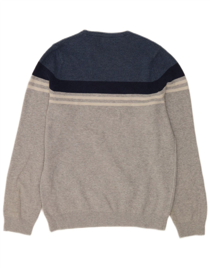 Marks & Spencer Jersey De Cuello Redondo Para Hombre Pequeño Gris Colorblock