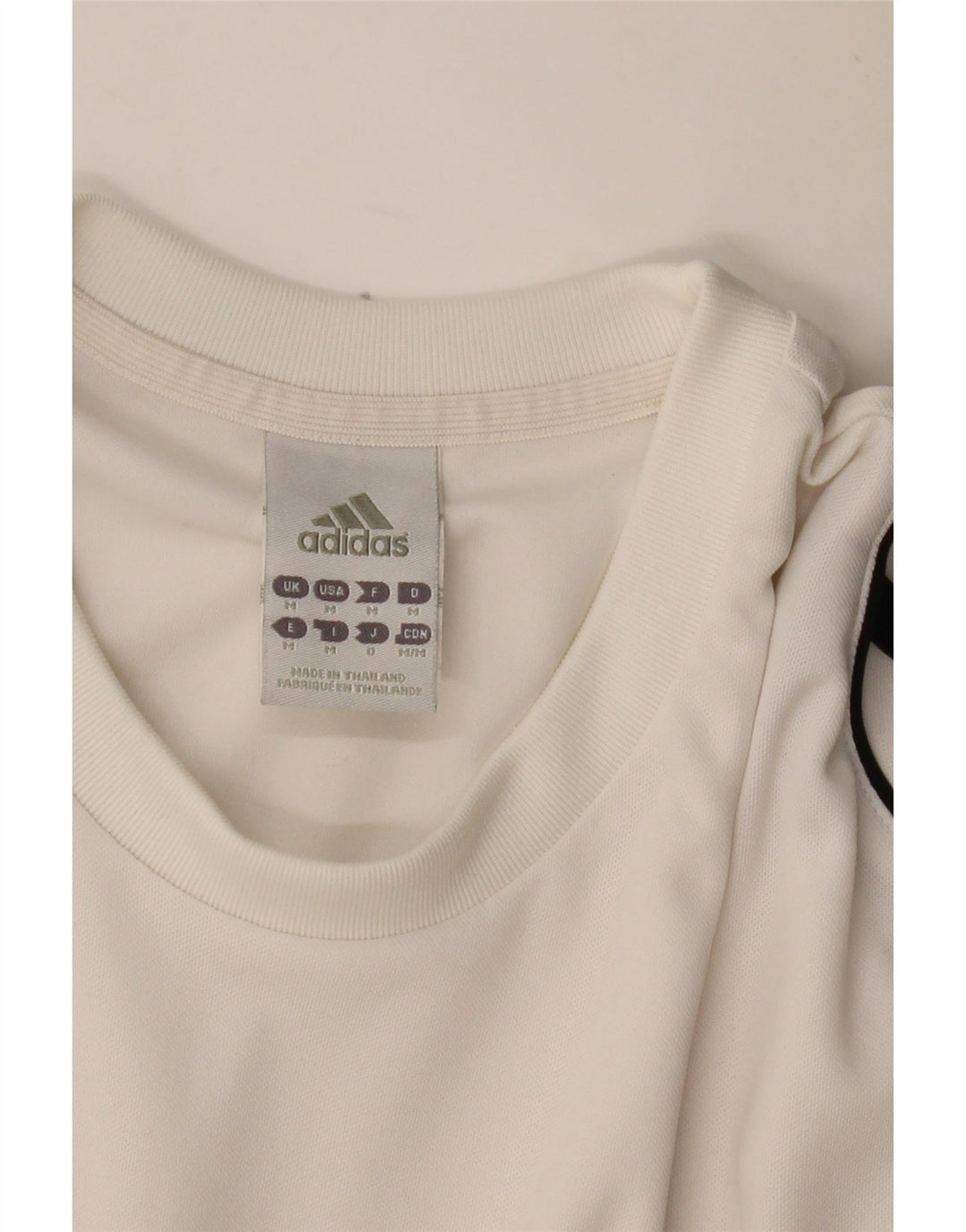ADIDAS Hombres Climalite Camiseta Top Medio Blanco