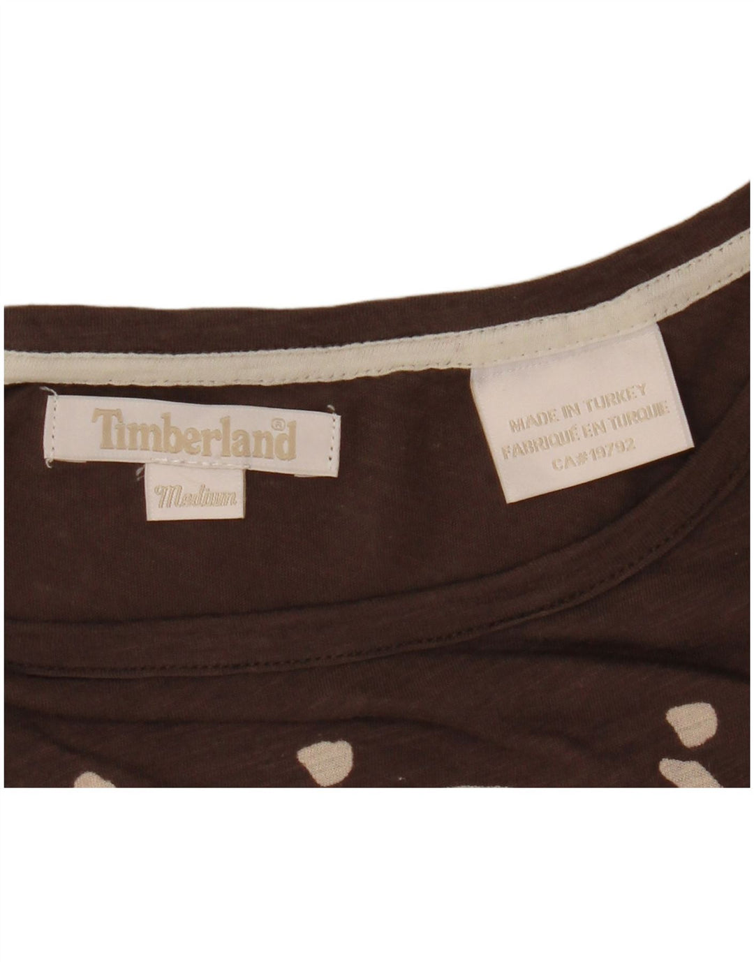 Timberland Camiseta gráfica para mujer Top UK 44 Marrón medio