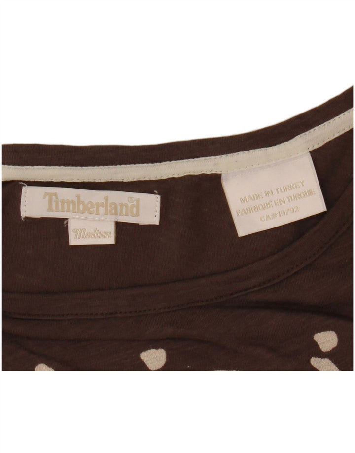 Timberland Camiseta gráfica para mujer Top UK 44 Marrón medio