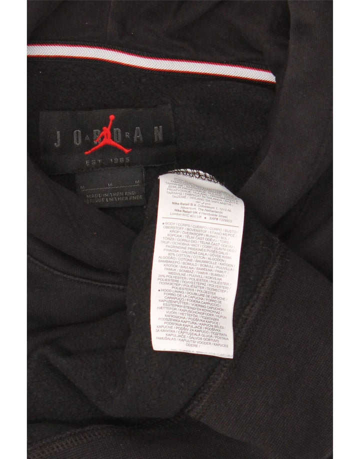 Jordan Hombre Sudadera Con Capucha Gráfica Jersey De Algodón Negro Mediano