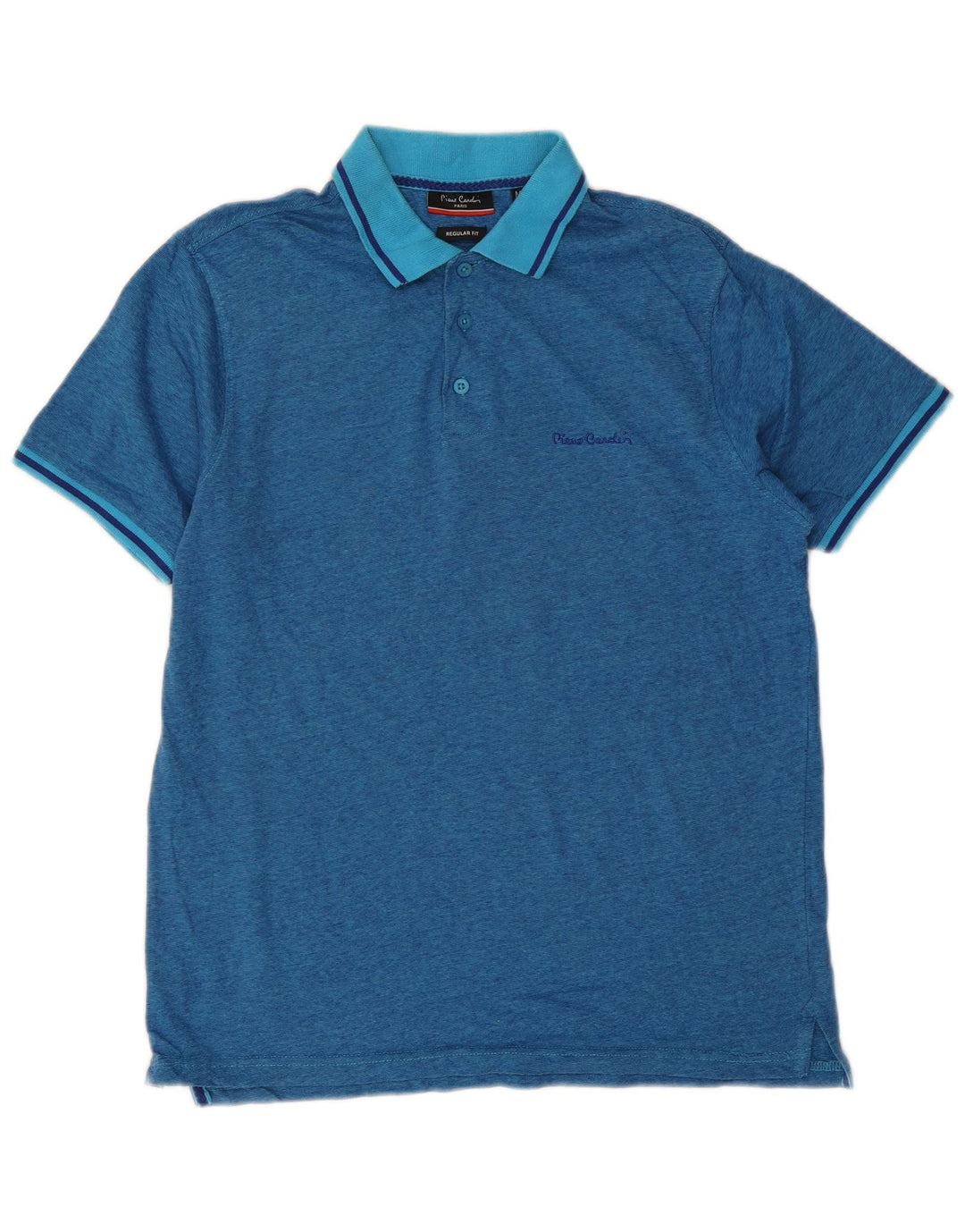 Pierre Cardin Polo De Corte Regular Para Hombre De Algodón Azul Medio