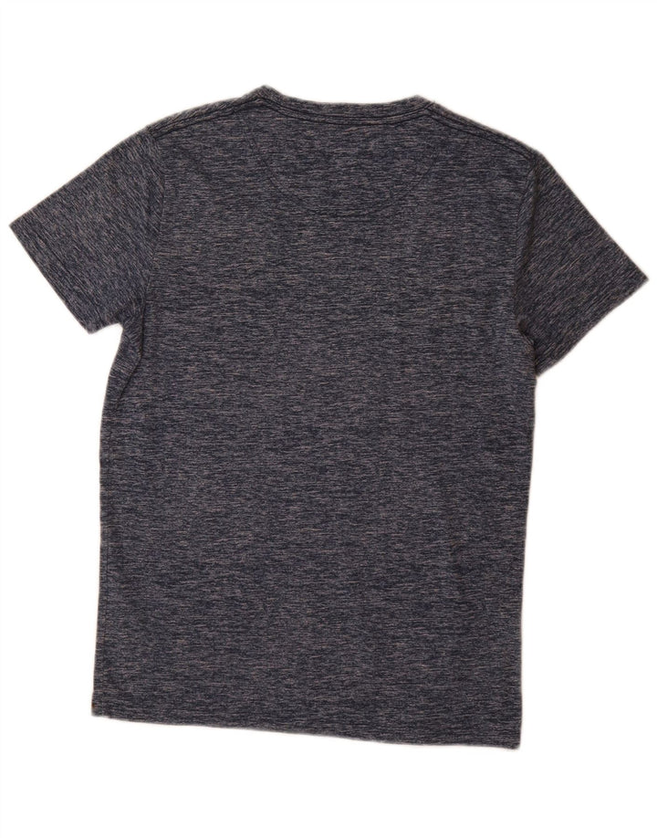 HOLLISTER Camiseta para hombre Top Small de algodón moteado en azul marino