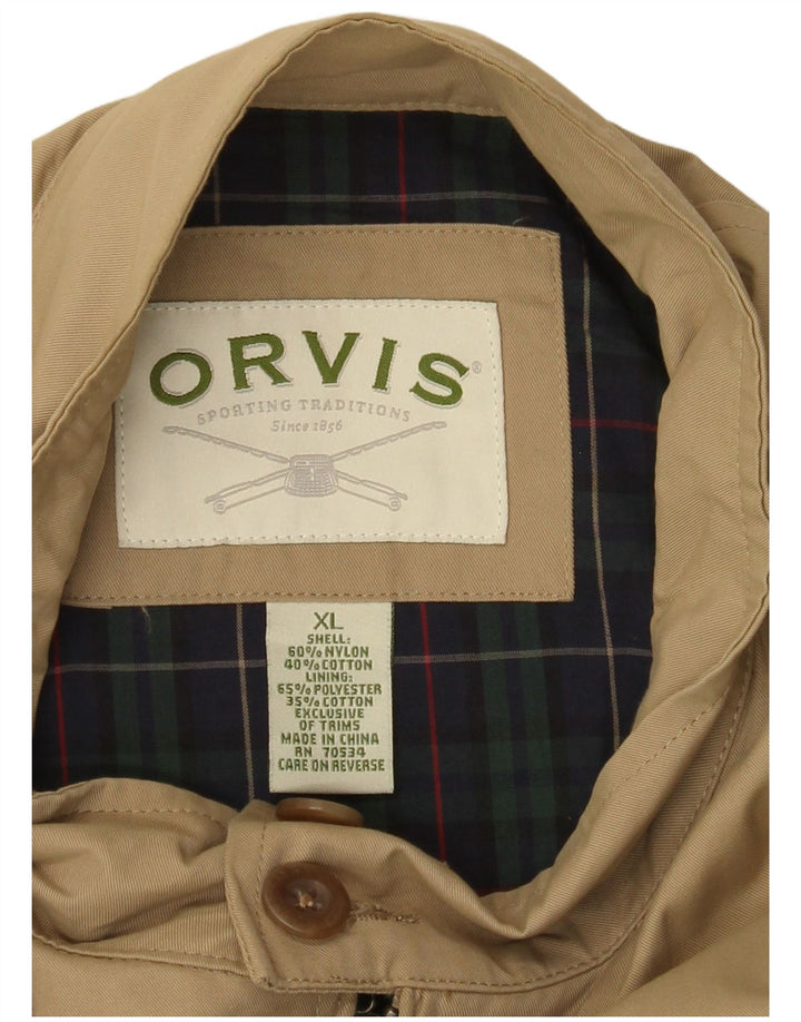 Chaqueta bomber Orvis para hombre UK 42 XL Nylon beige