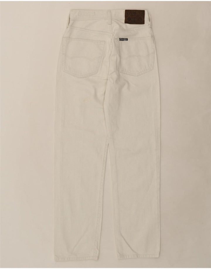 COTTON BELT Womens Straight Jeans W27 L29 White Cotton Vintage Cotton Belt and Second-Hand Cotton Belt from Messina Hembry 
