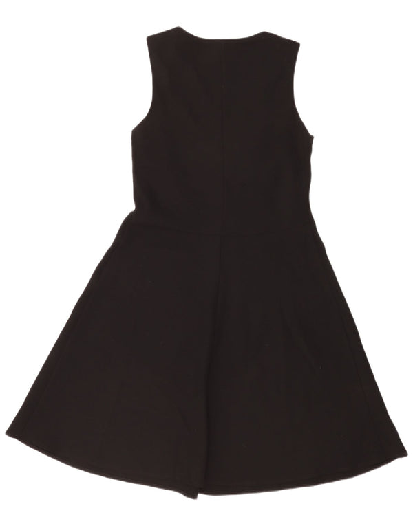 Laura Ashley Vestido acampanado sin mangas para mujer UK 42 Mediano Poliéster negro