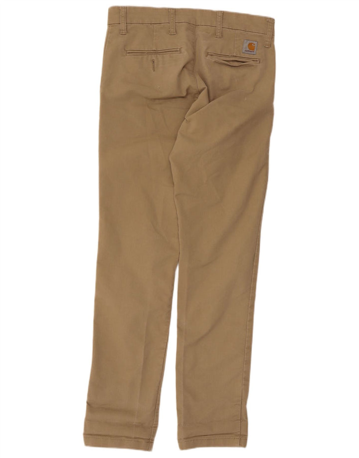 Carhartt Mens Slim Chino Pantalones W30 L32 Poliéster Beige
