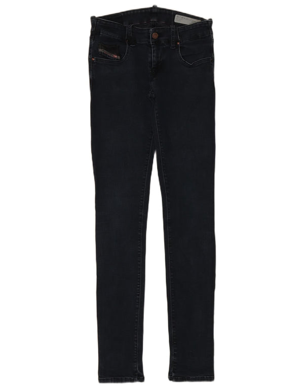 Diesel Mujer Grupee Super Slim Skinny Jeans W28 L32 Algodón Negro