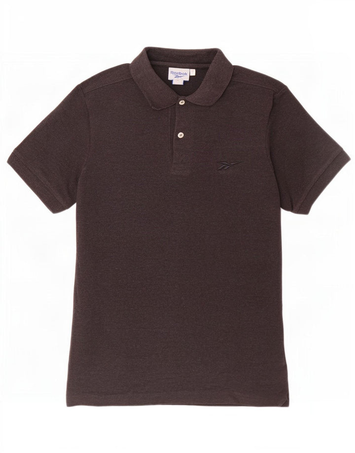 Polo Reebok Hombre Small Marrón Algodón