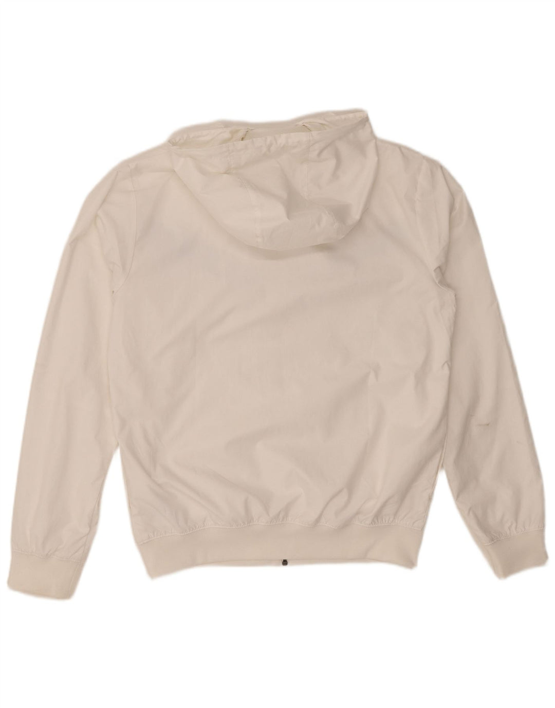 Nike Chaqueta bomber con capucha para hombre UK 36 Small Blanco Colorblock Poliéster