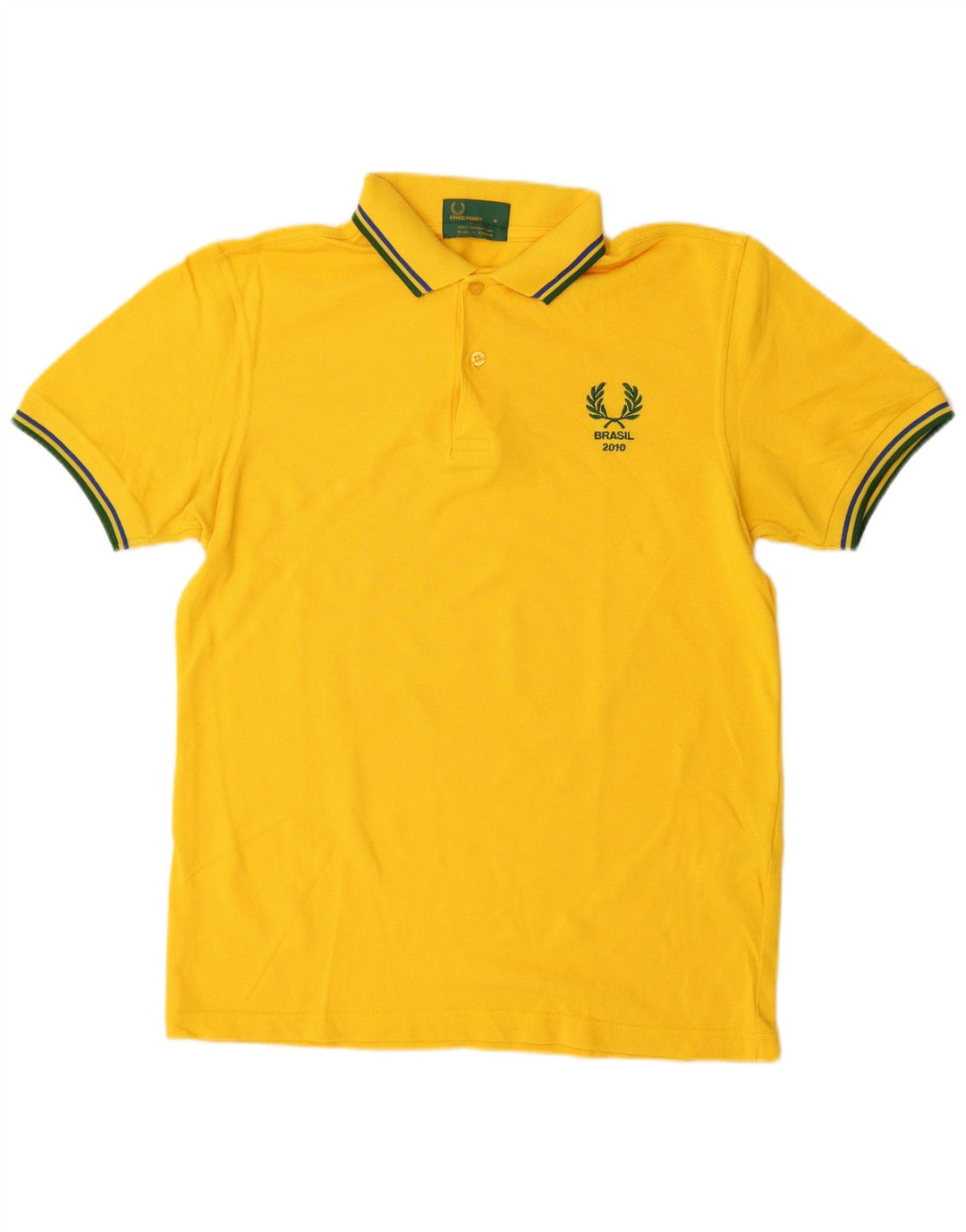 FRED PERRY Polo Hombre Algodón Amarillo Medio
