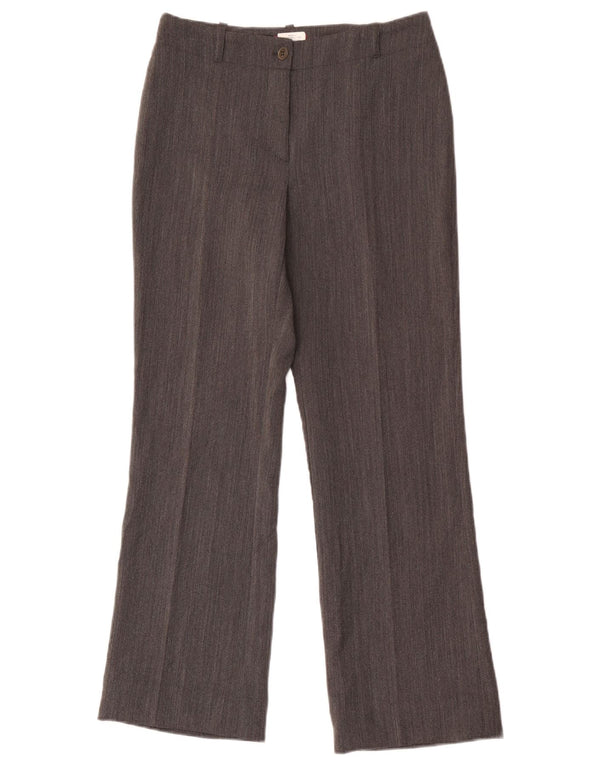 Max & Co. Pantalones casuales rectos para mujer UK 10 Small W28 L28 Gris