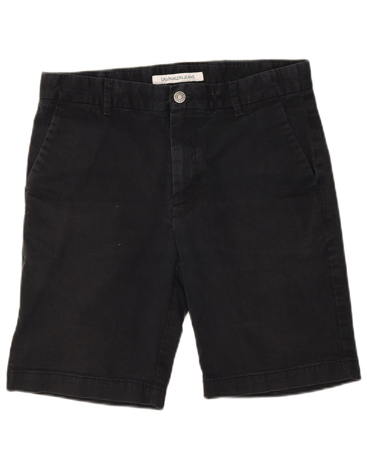 Pantalones cortos chinos Calvin Klein para hombre W30 Algodón azul marino mediano