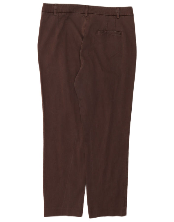 Pantalón Chino Recto Trussardi Mujer IT 48 Medium W32 L26 Marrón Lyocell