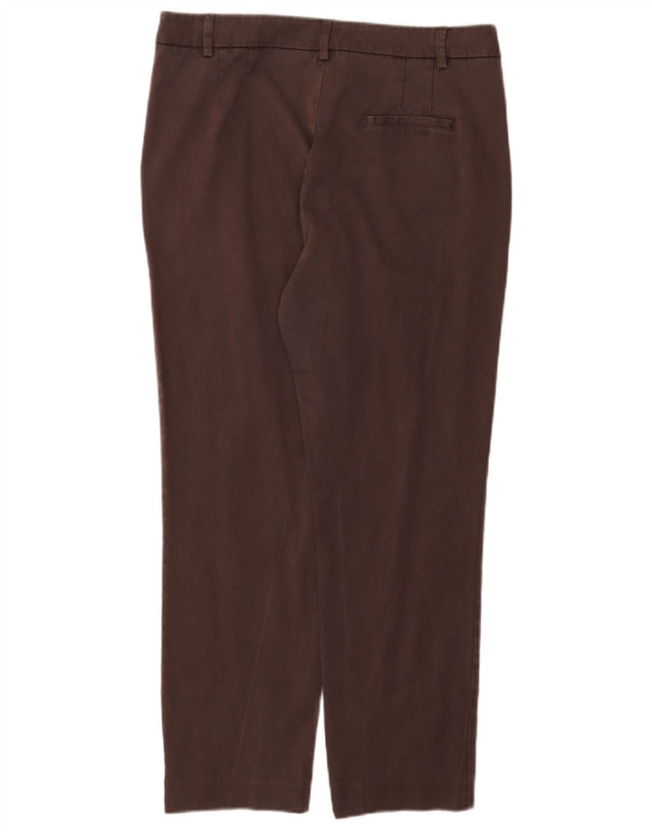 Pantalón Chino Recto Trussardi Mujer IT 48 Medium W32 L26 Marrón Lyocell
