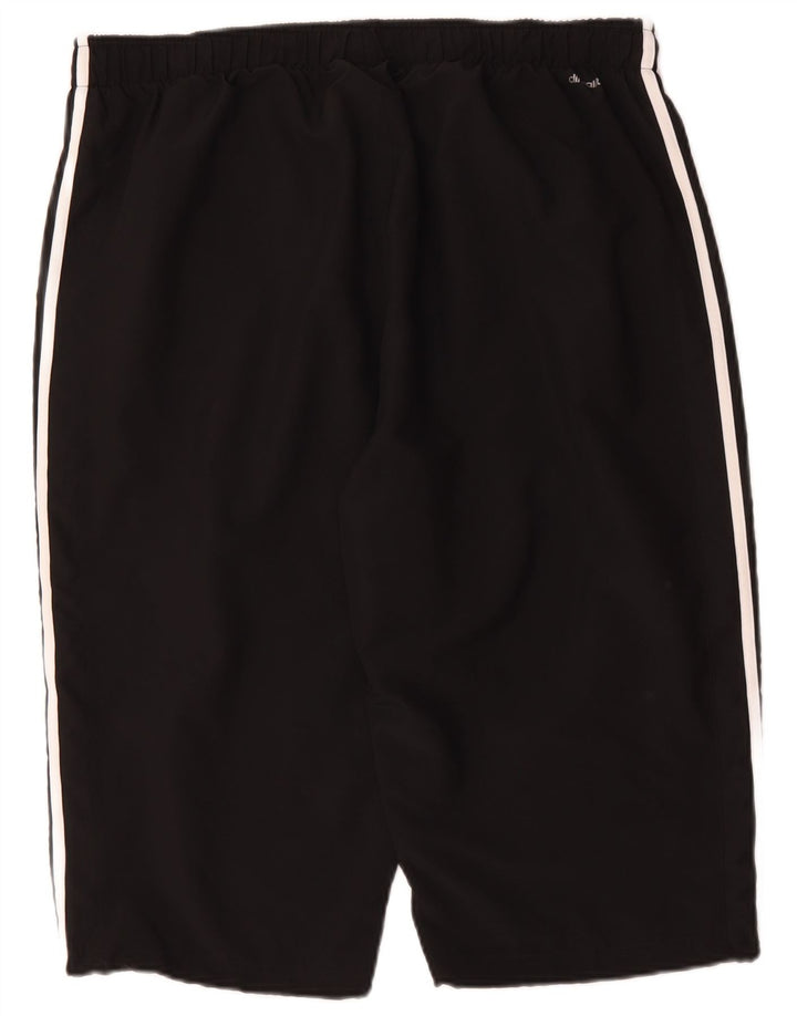 Adidas Bermudas deportivas para hombre, 2XL, poliéster negro