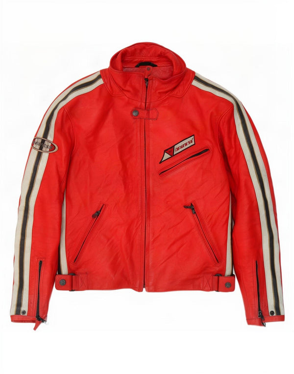 Chaqueta Dainese Hombre Cuero Racer IT 50 Medium Rojo Colorblock