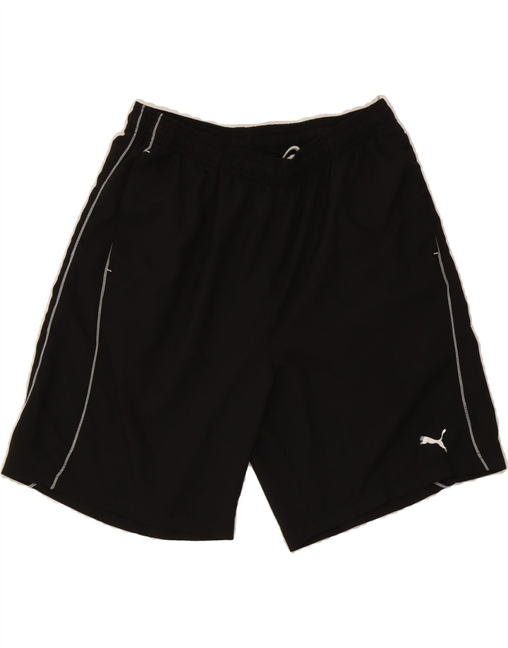 PUMA Mens Sport Shorts Large Black Polyester Vintage Puma and Second-Hand Puma from Messina Hembry 
