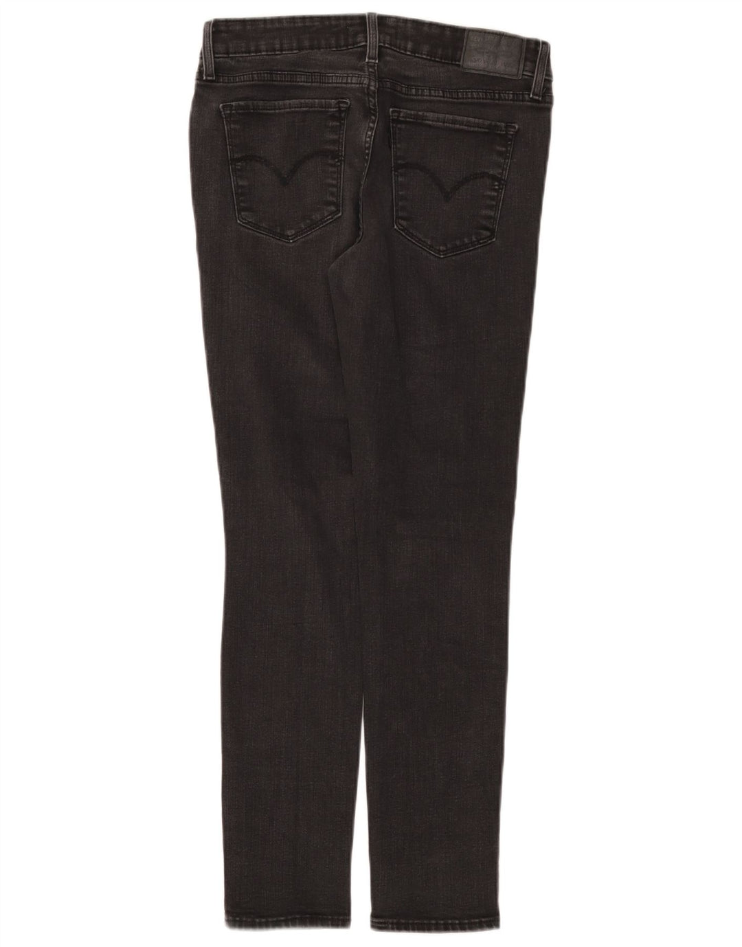 LEVI'S Jeans ajustados desgastados para mujer W29 L30 Algodón negro