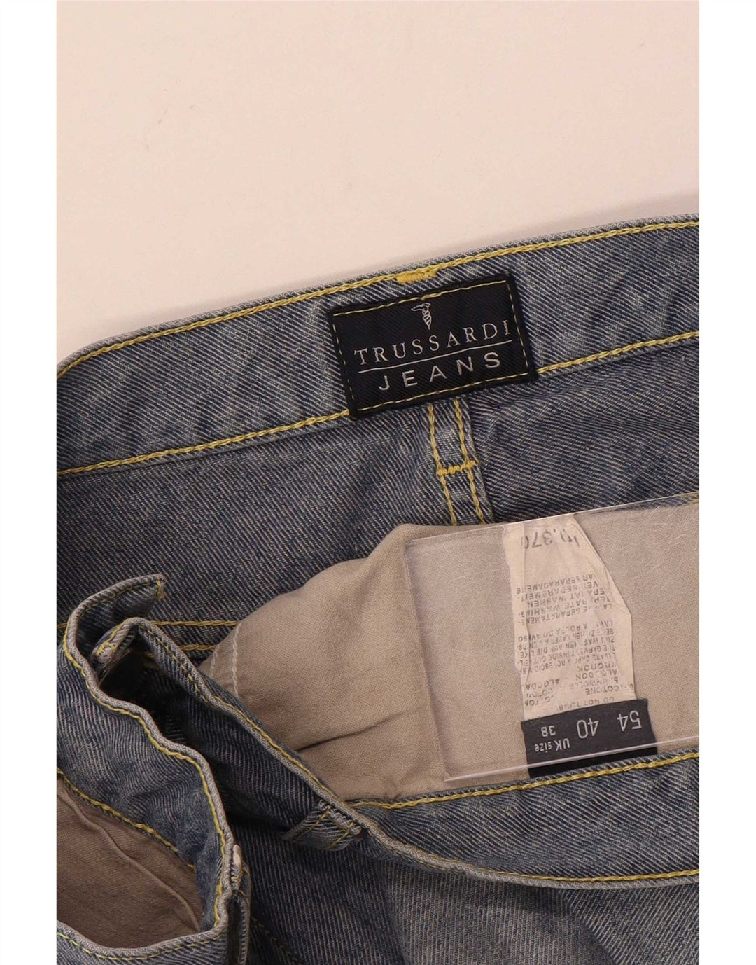 Vaqueros Trussardi Hombre Rectos W38 L36 Algodón Azul
