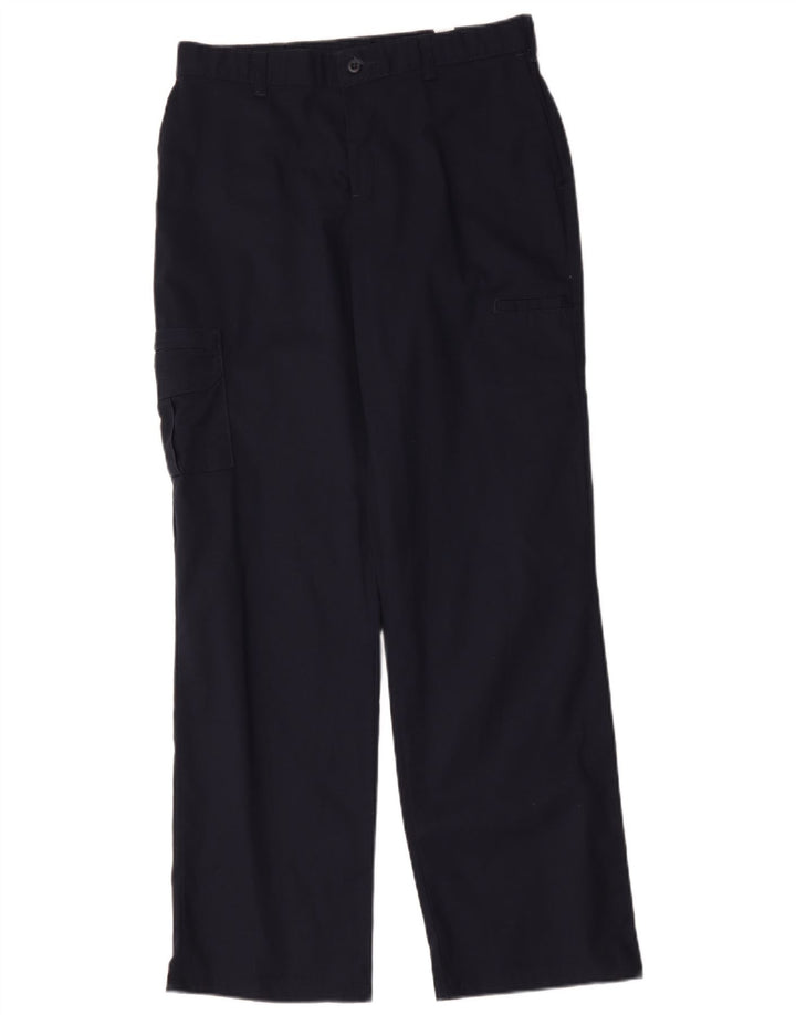 Pantalón Cargo Recto Dickies Mujer W32 L32 Azul Marino
