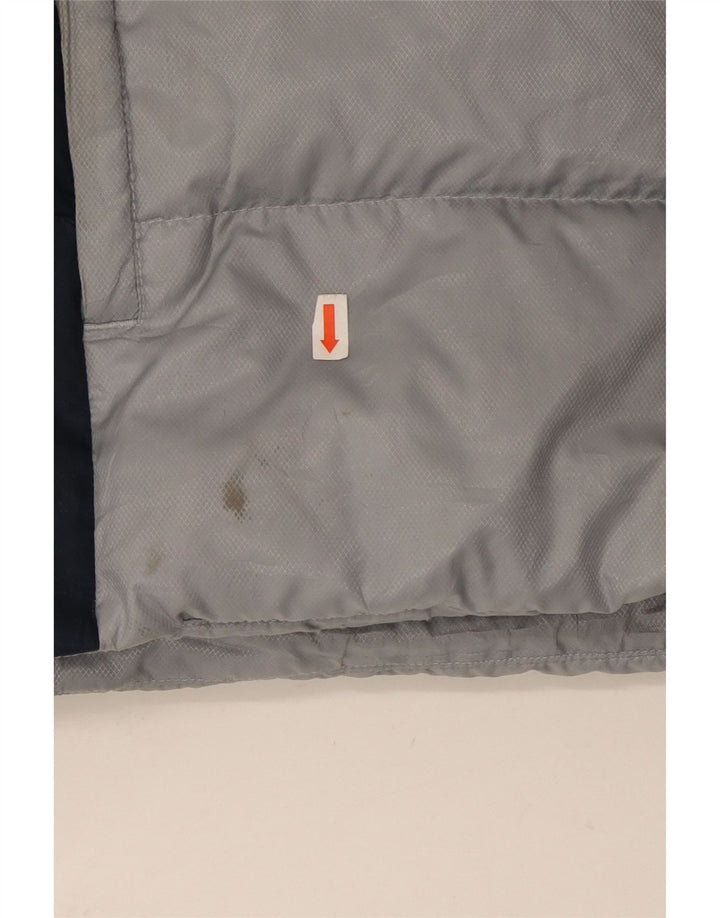 Adidas - Chaqueta acolchada de tres rayas para hombre, talla 40, color gris grande